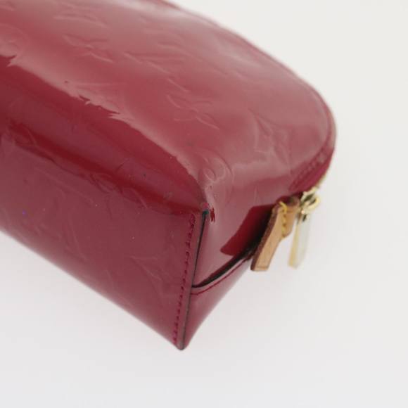 LOUIS VUITTON Vernis Pochette Cosmetic Pouch Rose Indian M90009 LV Auth rz269 - Picture 15 of 16